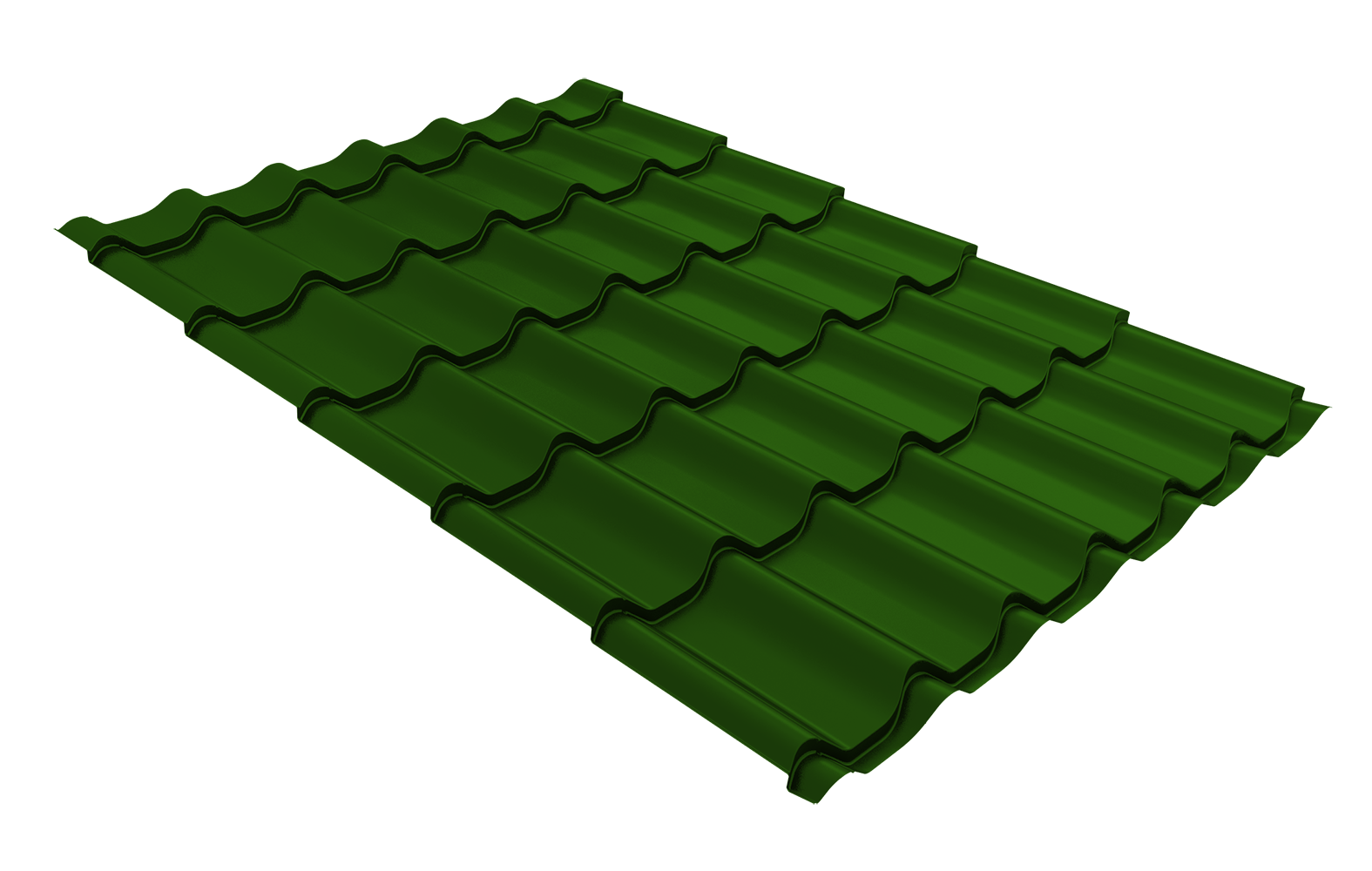 Профиль волновой "Модерн" ("Modern") 0,45 PE RAL 6002 лиственно-зеленый