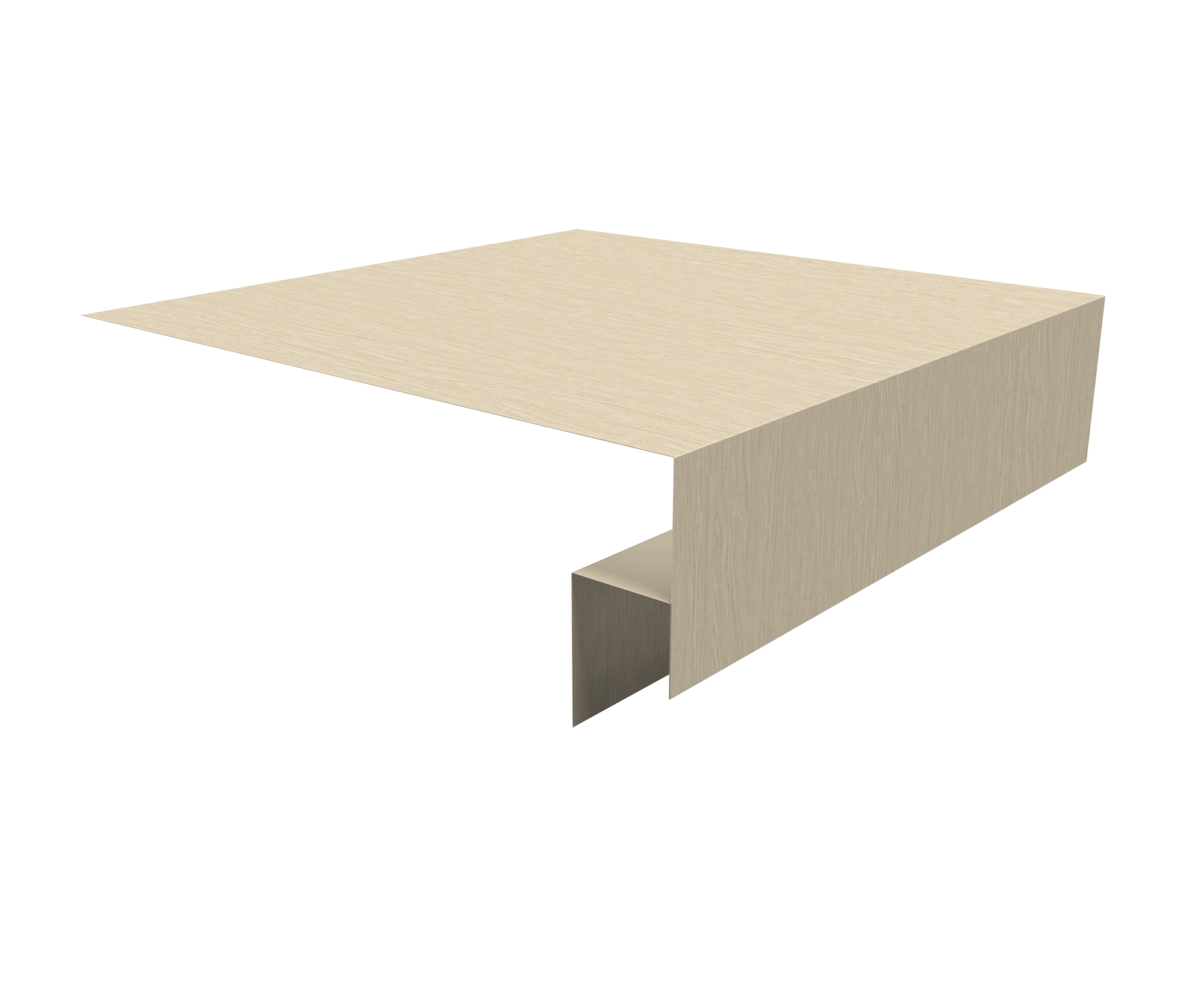 Планка околооконная сложная Экобрус Grand Line 200х50х25 0,45 Print Elite Milky Wood TwinColor (2м)