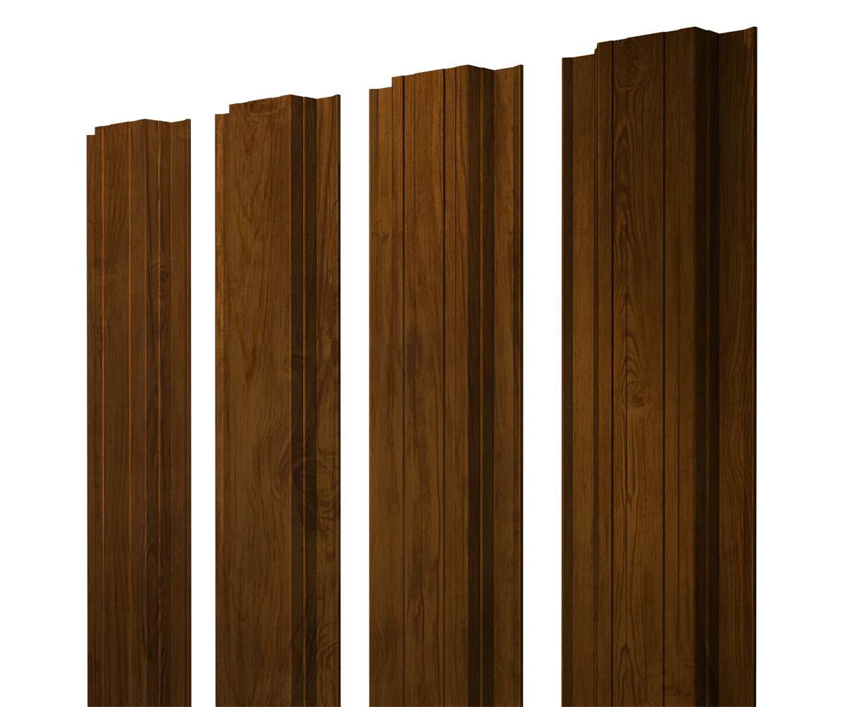 Штакетник Прямоугольный с прямым резом 0,45 Print-Double Elite Golden Wood