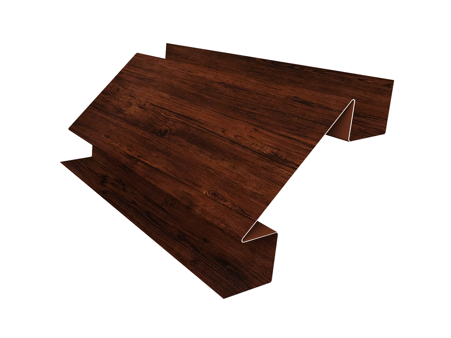Угол внутренний сложный 75мм 0,45 Print Elite Cherry Wood TwinColor (3м)