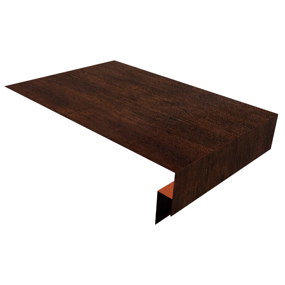 Планка околооконная сложная 250х50х18 (j-фаска) 0,45 Print Premium Cherry Wood Dark FTC (3м)