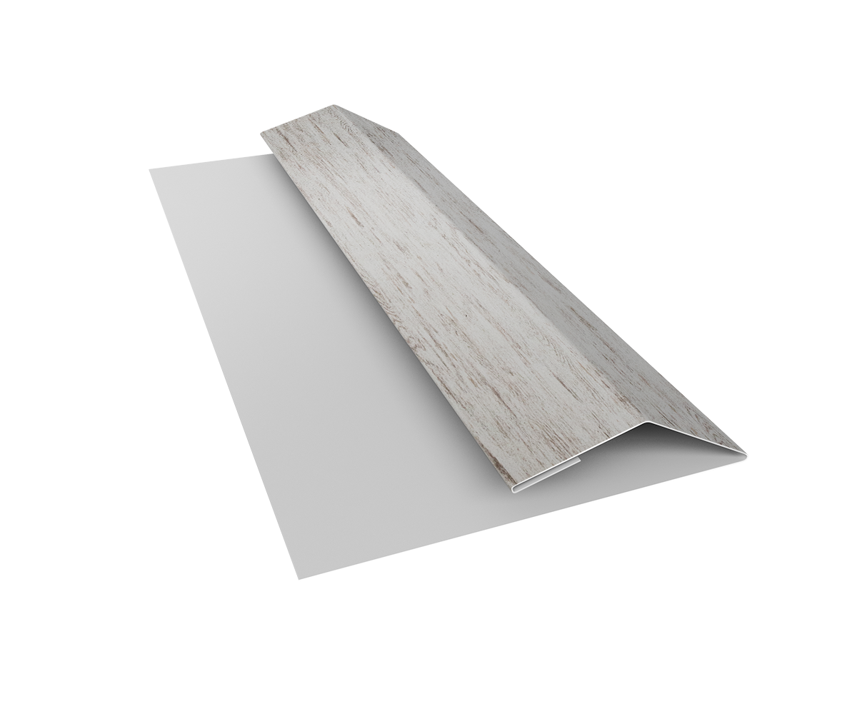 Планка финишная Блок-Хаус new Grand Line 0,45 Print Elite Snow Wood TwinColor (3м)
