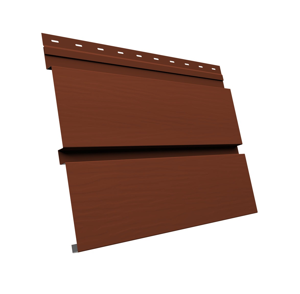 Квадро брус 3D 0,5 Satin с пленкой RAL 8004 терракота