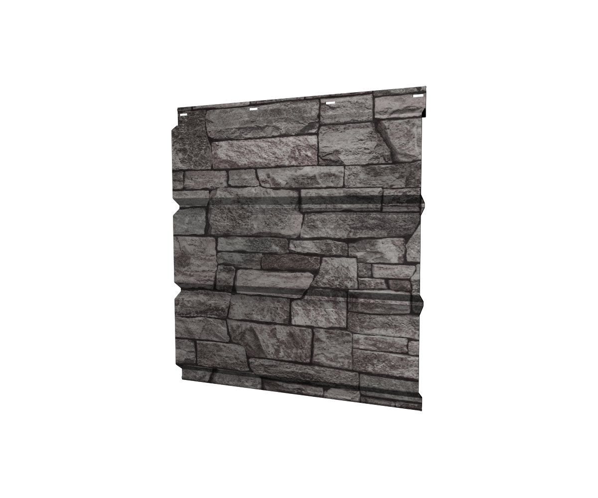 Софит металлический без перфорации 0,45 Print Elite с пленкой Fine Stone TwinColor