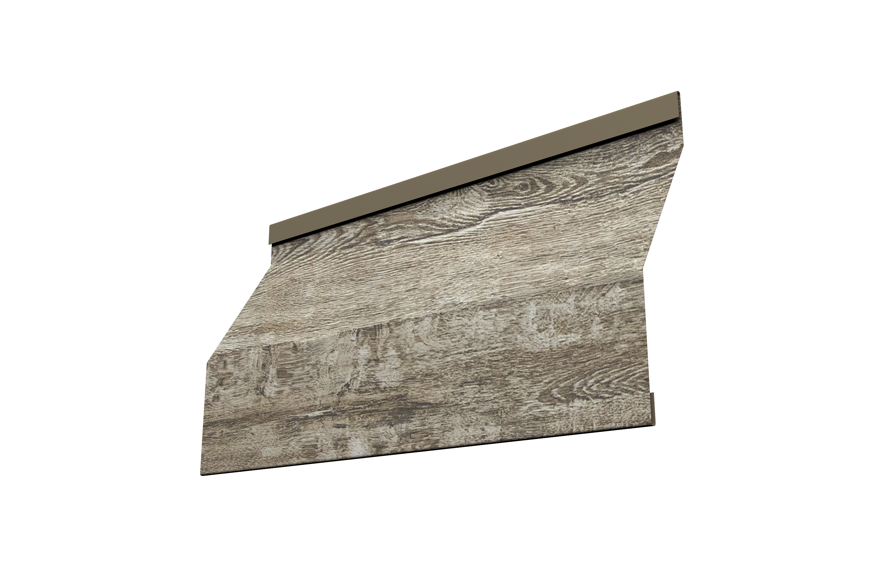 Ламель забора жалюзи Milan Slim 0,45 Print Elite Nordic Wood TwinColor