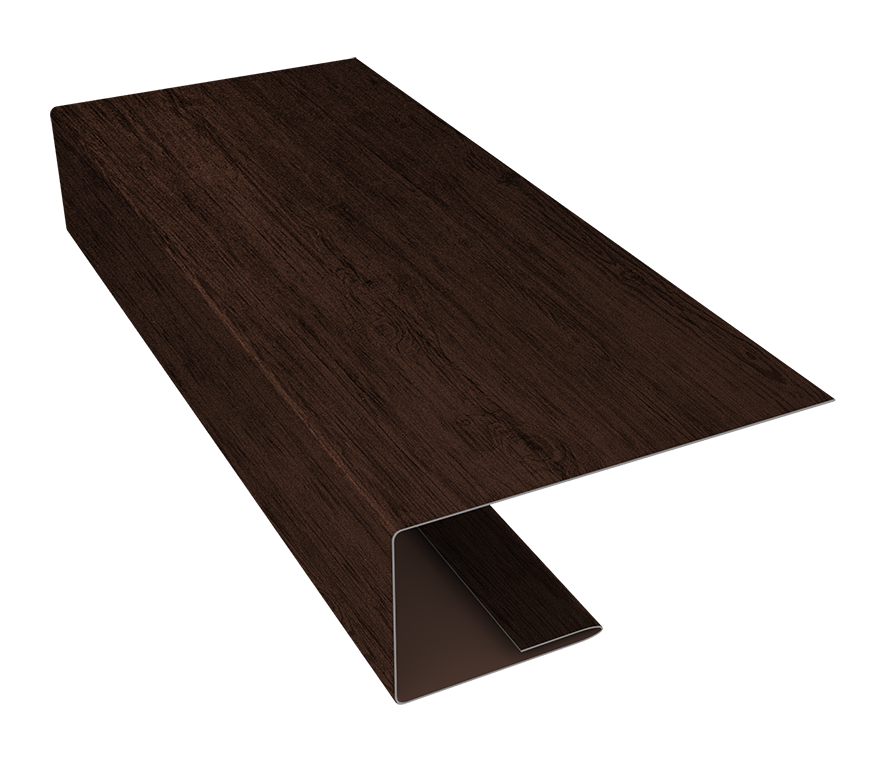 J-Профиль 18мм 0,45 Print Premium Antique Wood TwinColor (3м)