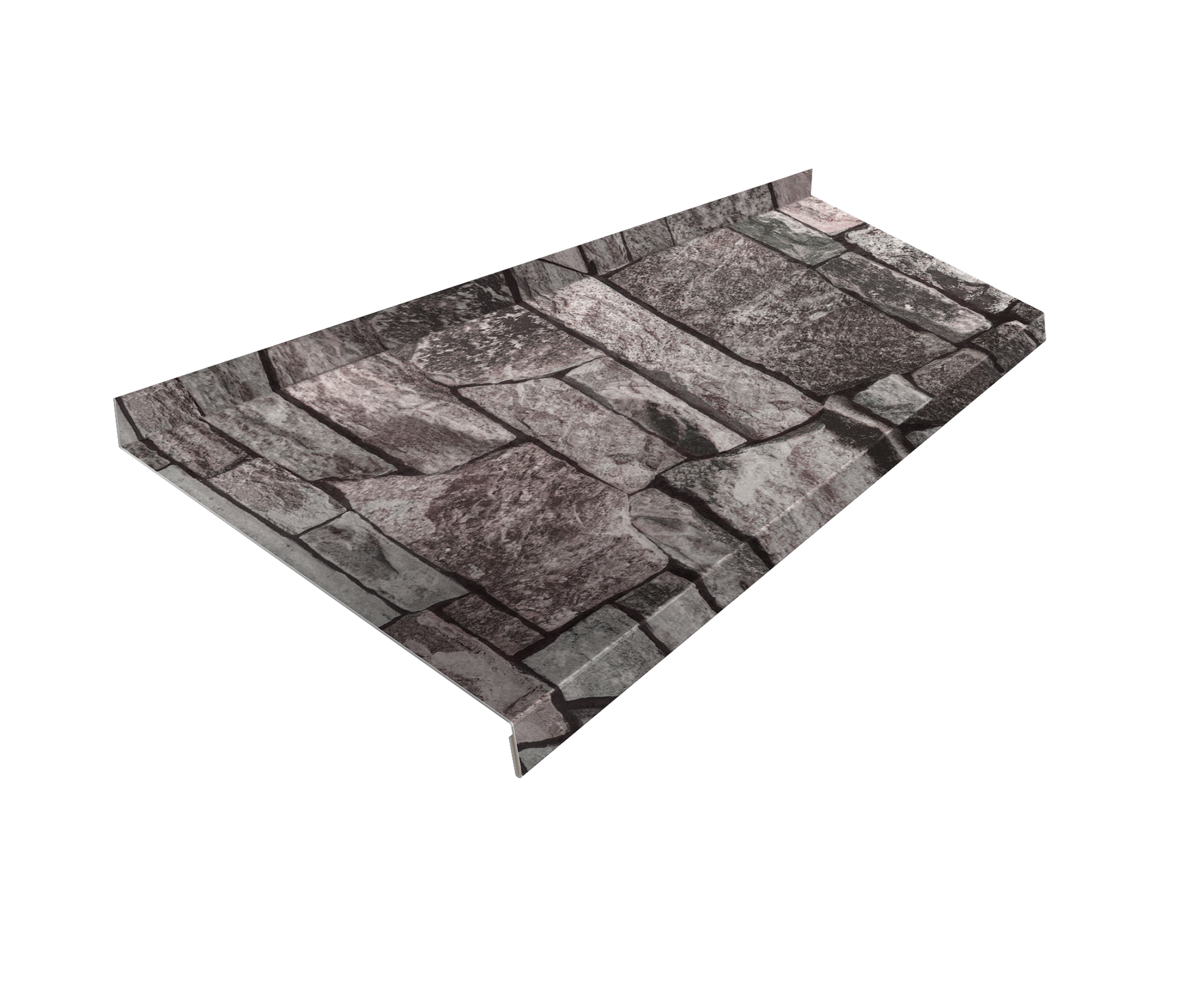 Отлив простой 250 0,45 Print Elite Fine Stone TwinColor (3м)