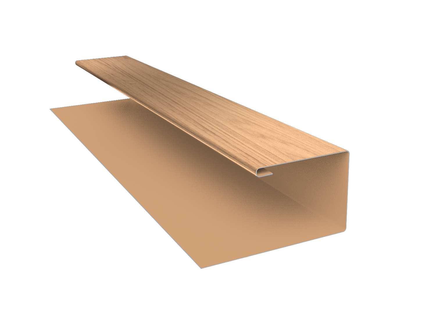 Планка П-образная Экобрус Grand Line 0,45 Print Elite Honey Wood TwinColor (3м)