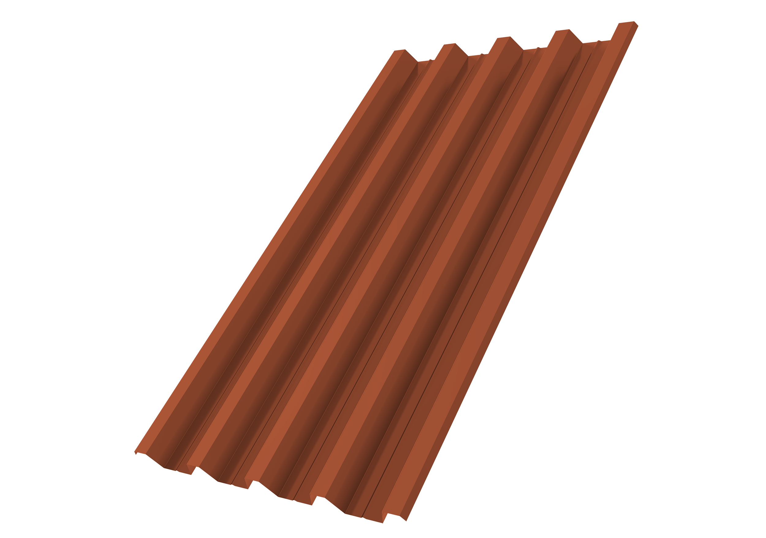 Профнастил Н60R v01 0,5 PurLite Matt RAL 8004 терракота