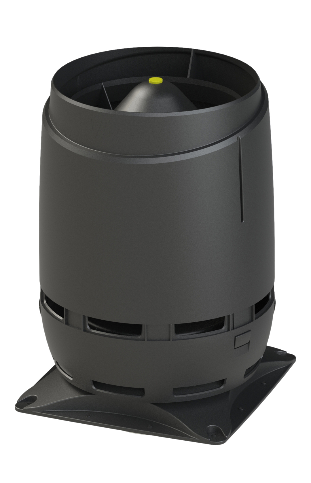 Выход вентиляционный Vilpe Flow 160S с основанием 300x300 черный