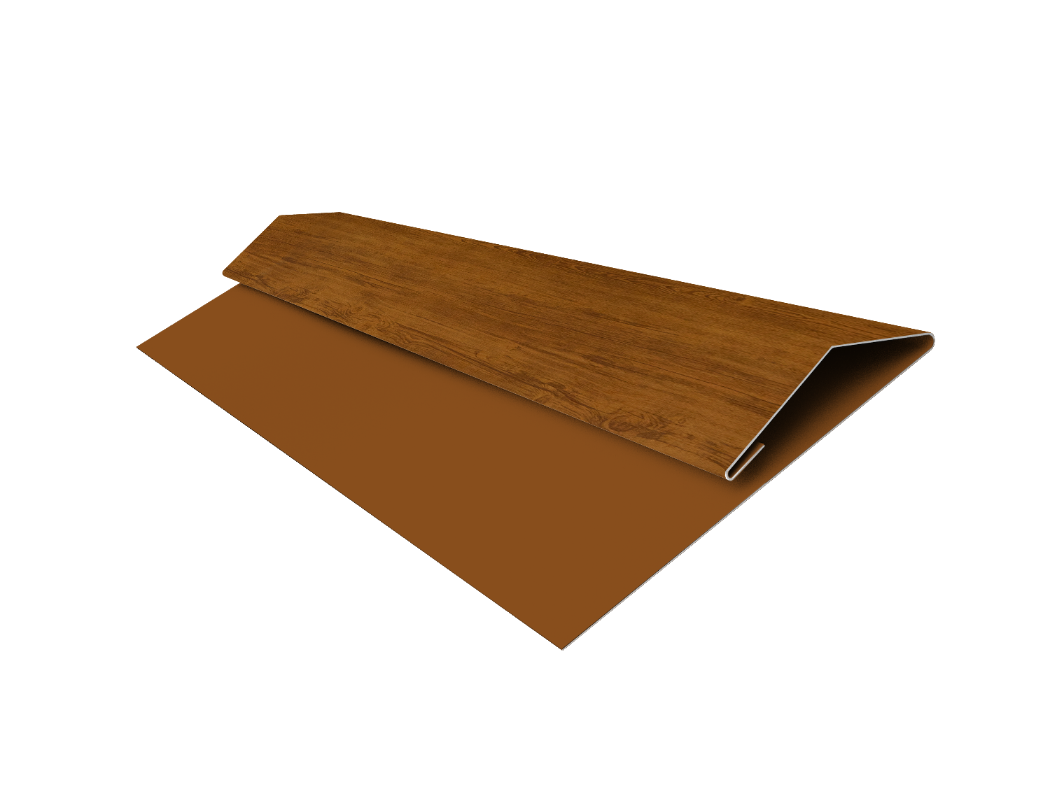 Планка стартово-финишная Экобрус Grand Line 0,45 Print Elite Golden Wood TwinColor (3м)