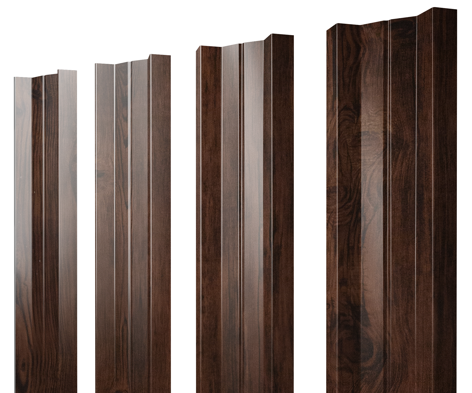 Штакетник М-образный А с прямым резом 0,45 Print Elite Cherry Wood TwinColor