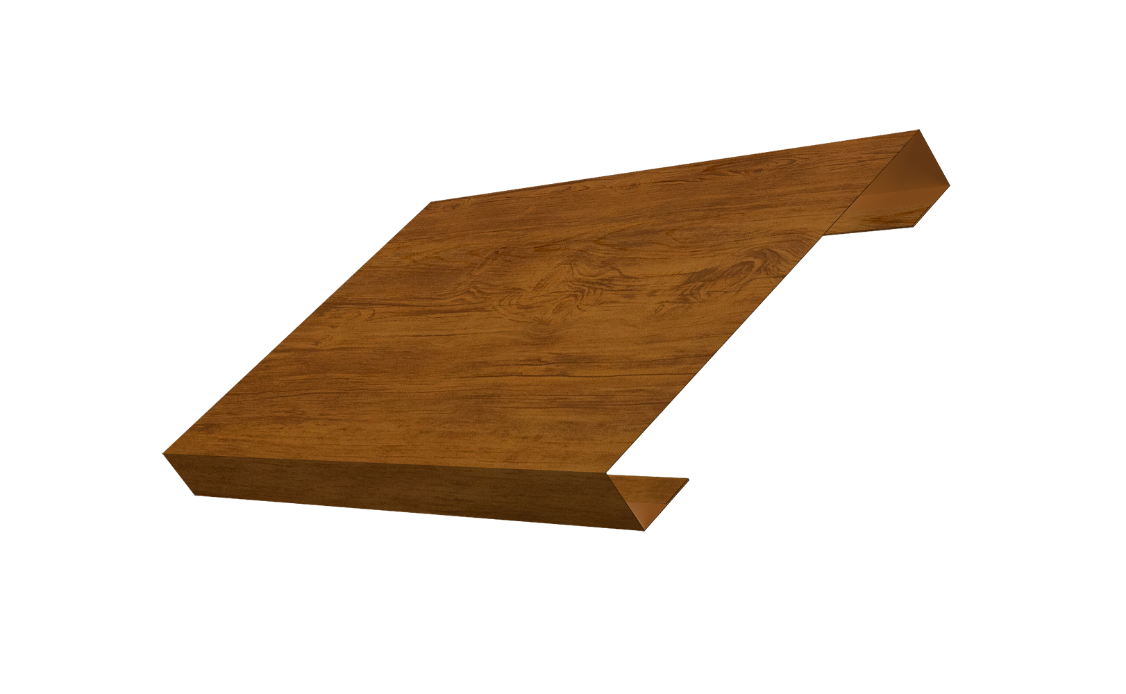 Ламель лицевая 150 забора жалюзи Texas 0,45 Print Elite Golden Wood TwinColor