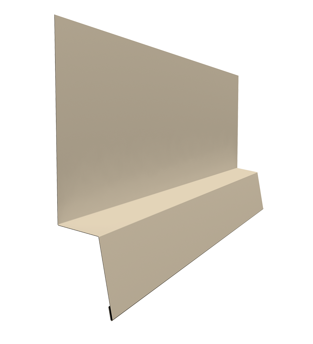Планка начальная фальц 0,5 Satin с пленкой RAL 1015 светлая слоновая кость (2м)