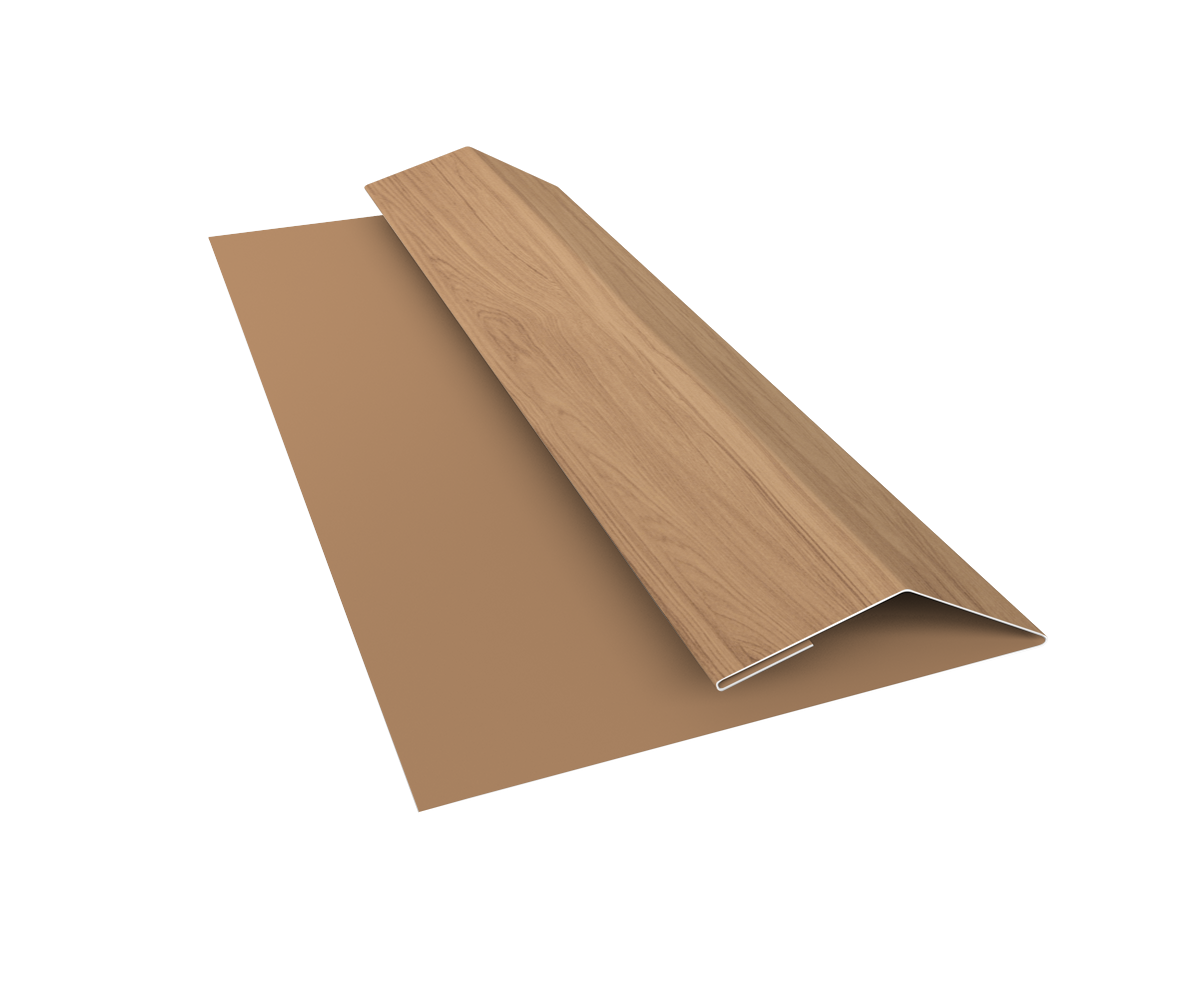 Планка финишная Блок-Хаус new Grand Line 0,45 Print Elite Honey Wood TwinColor (2м)