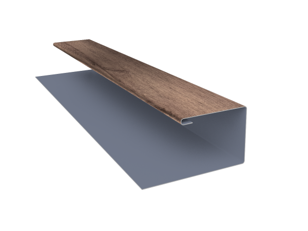 Планка П-образная Экобрус Grand Line 0,45 Print Premium Almond Wood Fresh (2м)