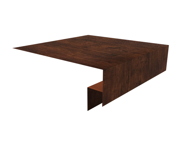 Планка околооконная сложная 200х50х12 (j-фаска) 0,45 Print Premium Cherry Wood Dark FTC (3м)