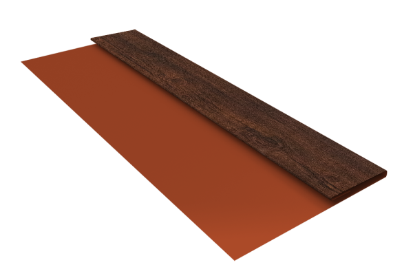 Планка стартовая Блок-Хаус new Grand Line 0,45 Print Premium Cherry Wood Dark FTC (2м)