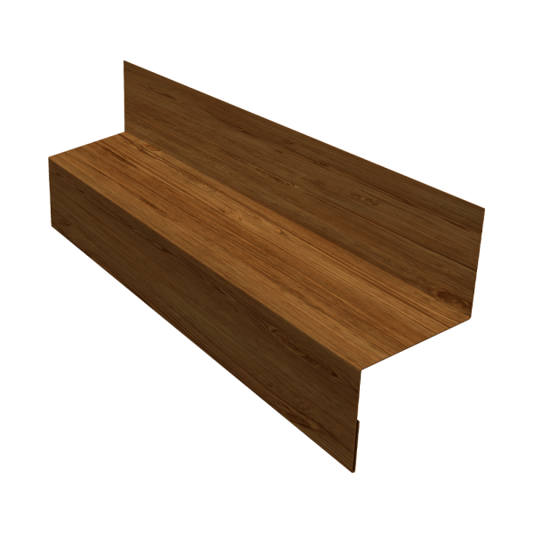 Отлив межэтажный 35 0,45 Print Elite Golden Wood TwinColor (2м)