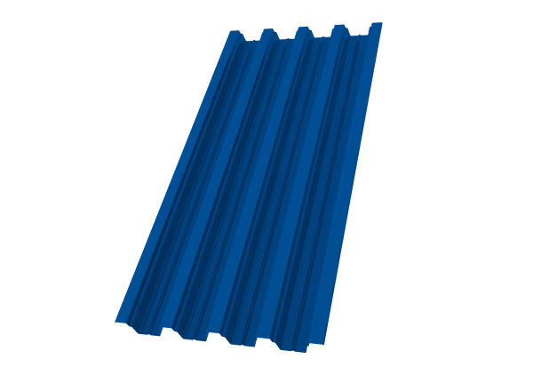 Профнастил Н75R 0,7 PE RAL 5005 сигнальный синий