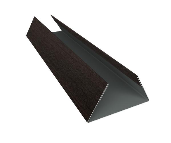 Планка стыковочная составная нижняя 0,45 Print Elite Coffee Wood TwinColor (3м)