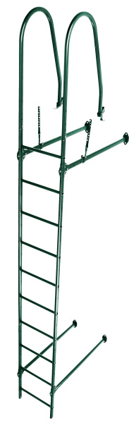 Лестница стеновая Grand Line RAL 6005 2,76м