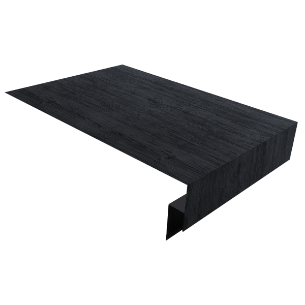 Планка околооконная сложная 250х50х18 (j-фаска) 0,45 Print Premium Grey Wood TwinColor (3м)