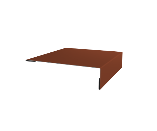 Планка мансардная 0,5 Satin Matt TX RAL 8004 терракота (2м)