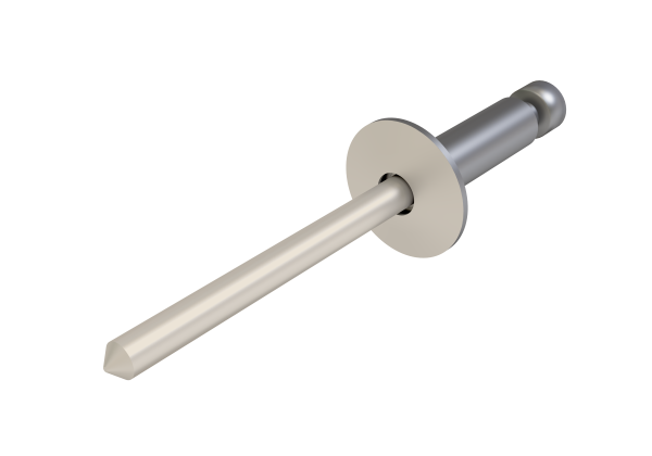 Заклёпка вытяжная Daxmer 4,0х16 (500шт) нерж/нерж RAL 9001