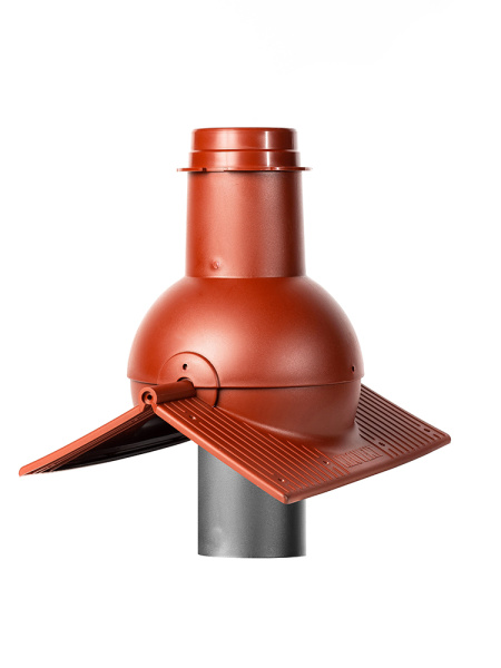Выход канализации коньковый Krovent Pipe-cone красно-коричневый