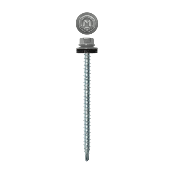 Саморез кровельный Daxmer 4,8х80 (100шт) сверло №1 RAL 7035