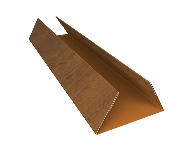 Планка стыковочная составная нижняя 0,45 Print Premium Golden Wood Intense FTC (2м)