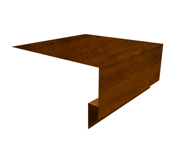 Планка околооконная сложная 250х75х18 (j-фаска) 0,45 Print Premium Golden Wood Intense FTC (3м)