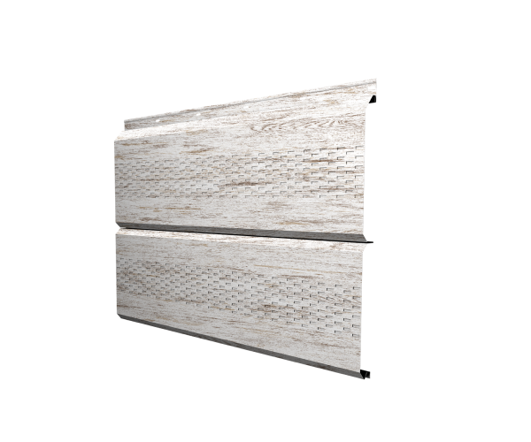 Софит ЭкоБрус с перфорацией 0,345 Grand Line 0,45 Print Elite Snow Wood TwinColor
