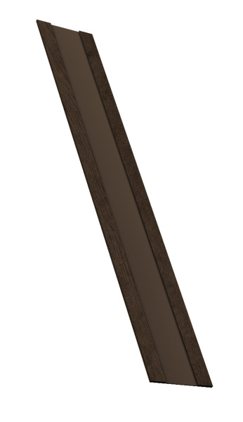 Крепежная планка жалюзи Milan, Milan Slim, Tokyo 0,45 Print Elite Antique Wood TwinColor (3м)