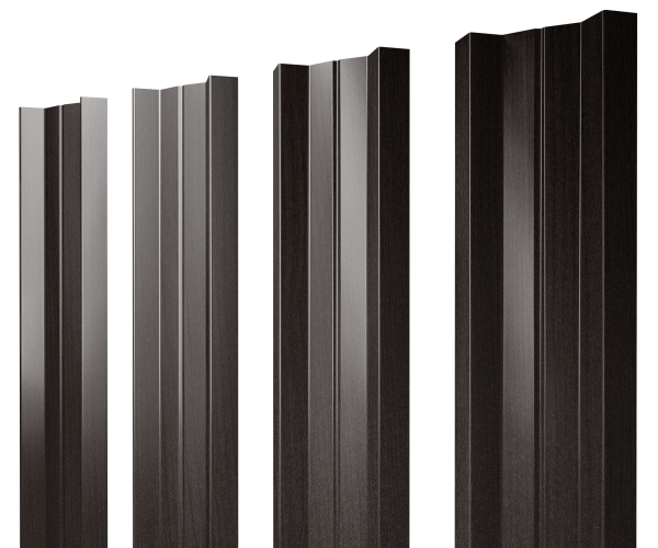 Штакетник М-образный А с прямым резом 0,45 Print Elite Coffee Wood TwinColor