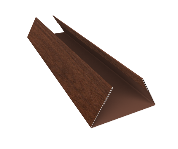 Планка стыковочная составная нижняя 0,45 Print Elite Choco Wood TwinColor (2м)