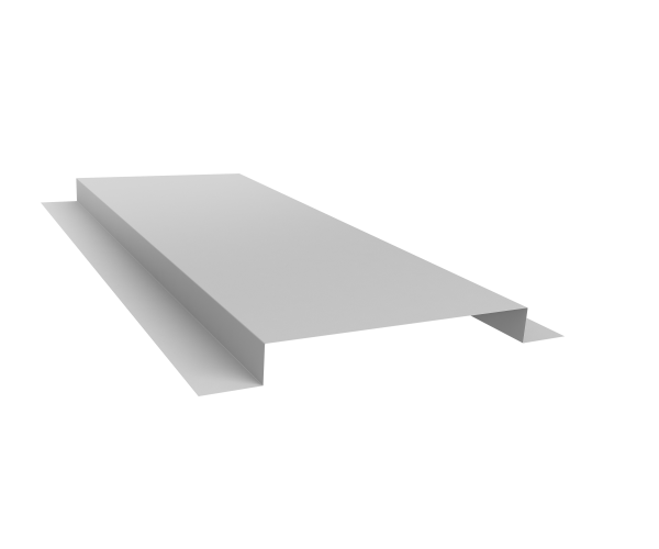 Планка кожуха сегментного 150 0,5 Satin с пленкой RAL 9003 сигнальный белый (2м)