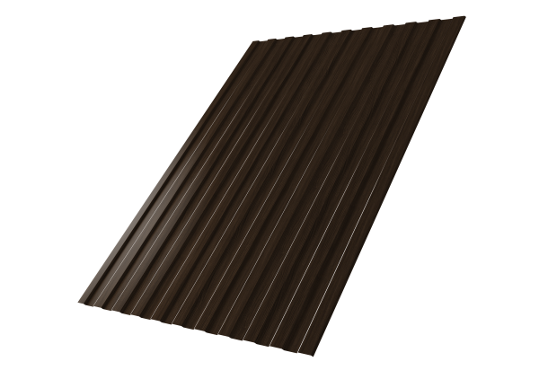 Профнастил С8A v01 0,45 Print Elite с пленкой Coffee Wood TwinColor
