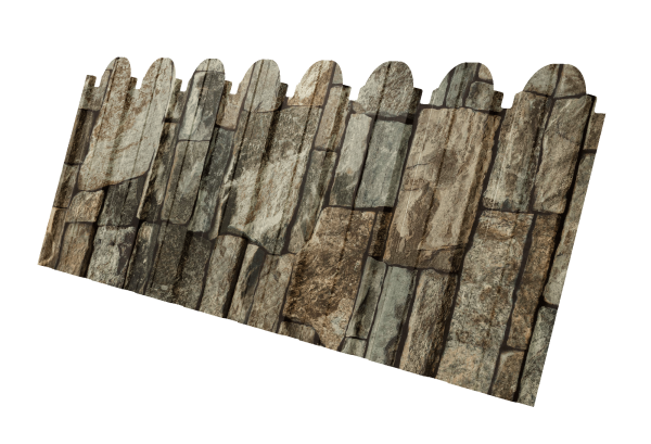 Профнастил C10B фигурный 0,45 Print Elite Fine Stone TwinColor