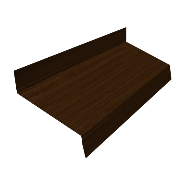 Отлив простой 70 0,45 Print Elite Choco Wood TwinColor (2м)
