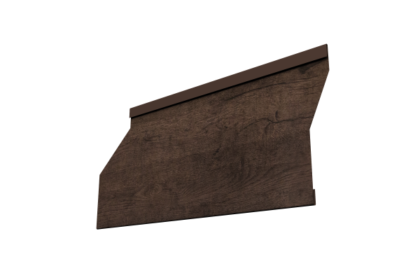 Ламель забора жалюзи Milan Slim 0,45 Print Elite Antique Wood TwinColor