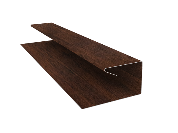 Планка П-образная завершающая сложная (КД) 0,45 Print-Double Premium Cherry Wood Dark F (3м)