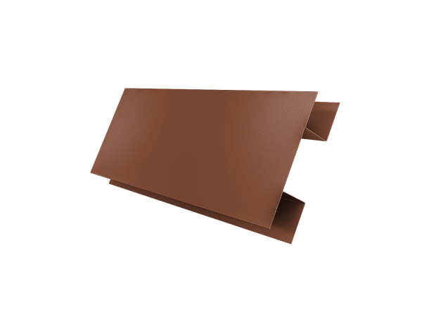 Планка H-образная стыковочная сложная 0,5 Velur X RAL 8004 терракота (2м)