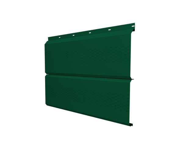 Софит ЭкоБрус с перфорацией 0,345 Grand Line 0,5 Satin с пленкой RAL 6005 зеленый мох