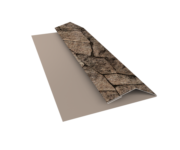 Планка финишная Блок-Хаус new Grand Line 0,45 Print Elite King Stone TwinColor (2м)