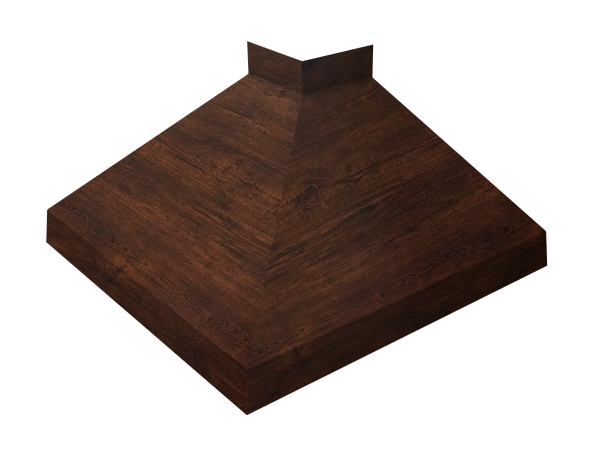 Угол отлива внешний 200 0,45 Print-Double Premium с пленкой Cherry Wood Dark F