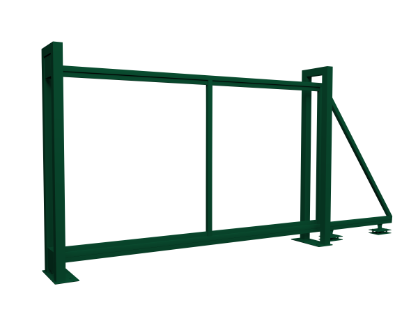 Ворота откатные Colority Zinc 2,03x3,5 RAL 6005