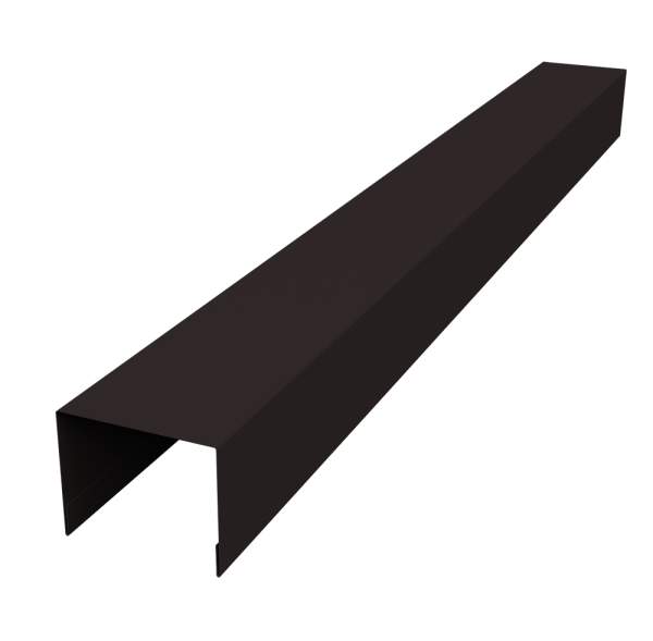 Крышка жалюзи Palermo 0,45 PE-Double RAL 9005 черный (3м)