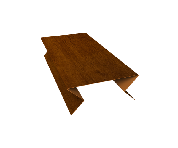 Планка угла внешнего составная нижняя 0,45 Print Premium Golden Wood Intense FTC (3м)